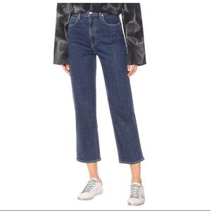 NWT SLVRLAKE 25 cropped high waist straight leg